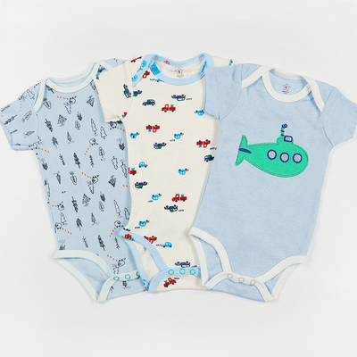 New 2023 kids clothing wholesale Short Sleeve Boy And Girls Newborn Baby Romper Clothes Bodysuits Toddler Clothing