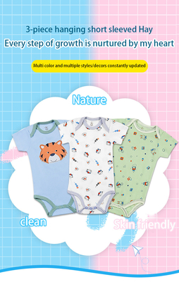 New 2023 kids clothing wholesale Short Sleeve Boy And Girls Newborn Baby Romper Clothes Bodysuits Toddler Clothing