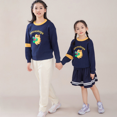 2024 New Design Parent-chilren Sweater with Embroidery Casual Style Preferred by B2B Buyers