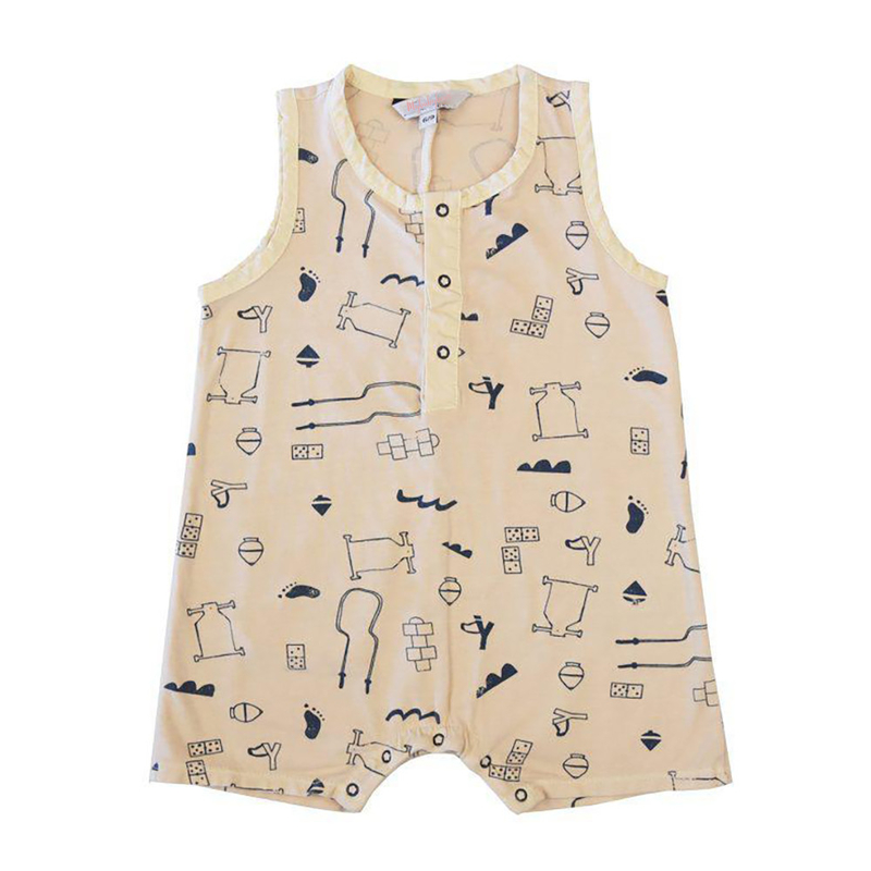 2023 summer Hot sale 100% organic cotton printed animal knitted newborn baby rompers