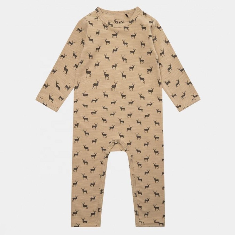 Long Sleeve Baby Rompers Newborn 100% Cotton Baby Clothes Romper With Button