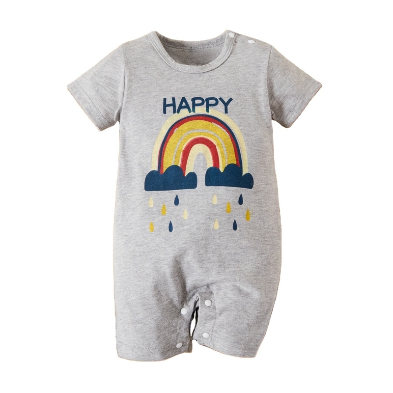 High Quality Baby 100% cotton overall romper Summer new children's short sleeve cloth Baby dresses cartoon jumpsuit body