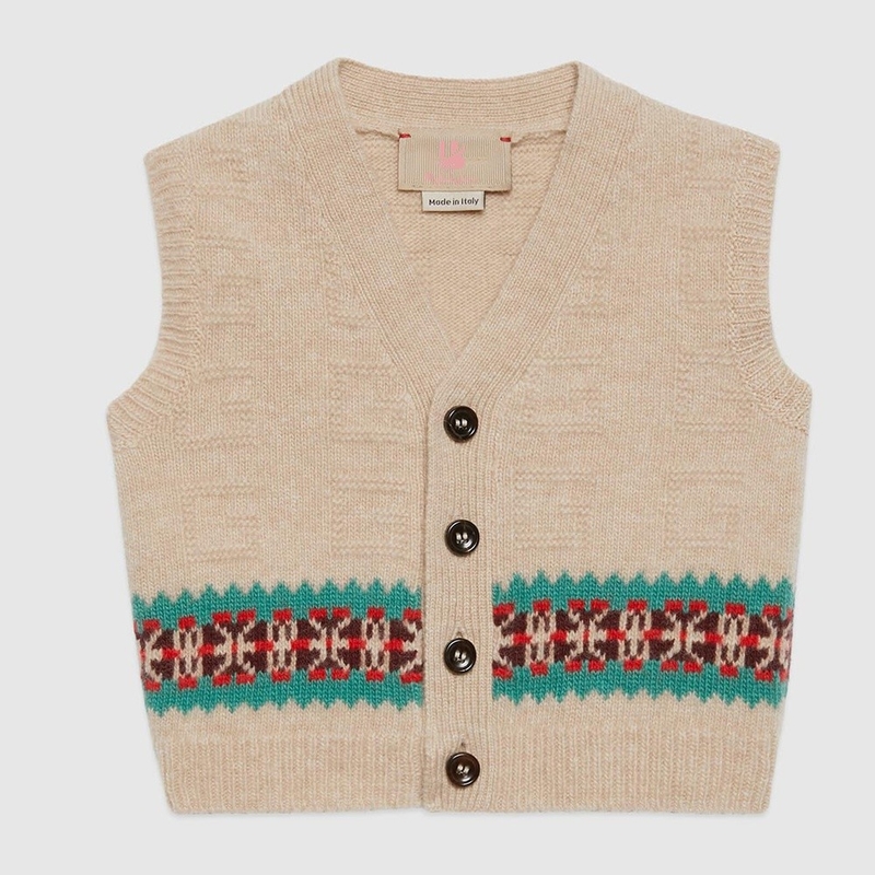 Knitting Patterns Children Sleeveless Buttons Sweater Wholesale Baby Boy Wool Sweater Vest