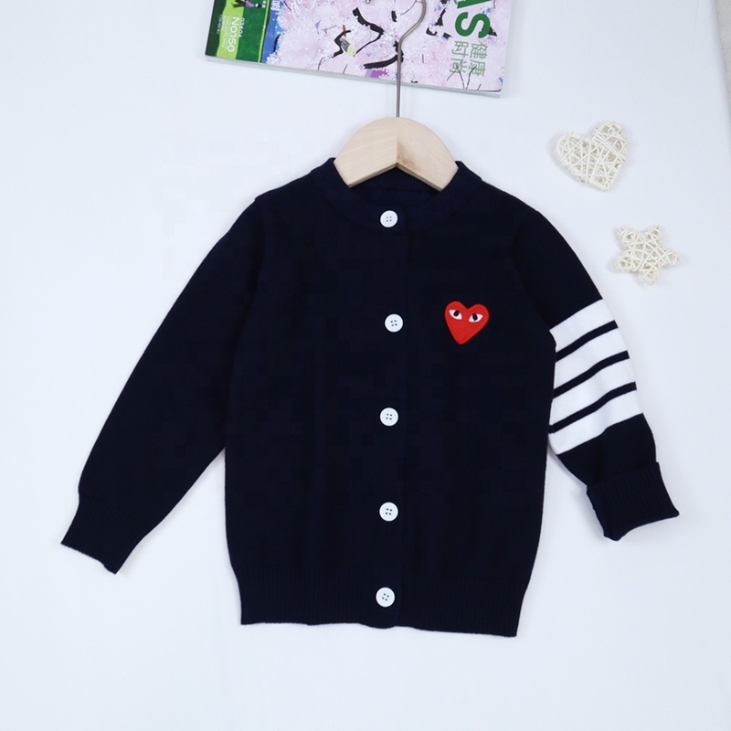 Winter Children Clothes Baby Boys Girls Cardigan Beige Solid Casual Knitted Kids Sweater Cardigan
