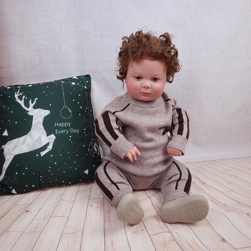 Cheap High Quality Winter Baby Clothes Set Solid & Graphics Design Newborn Baby Knitted Sweater