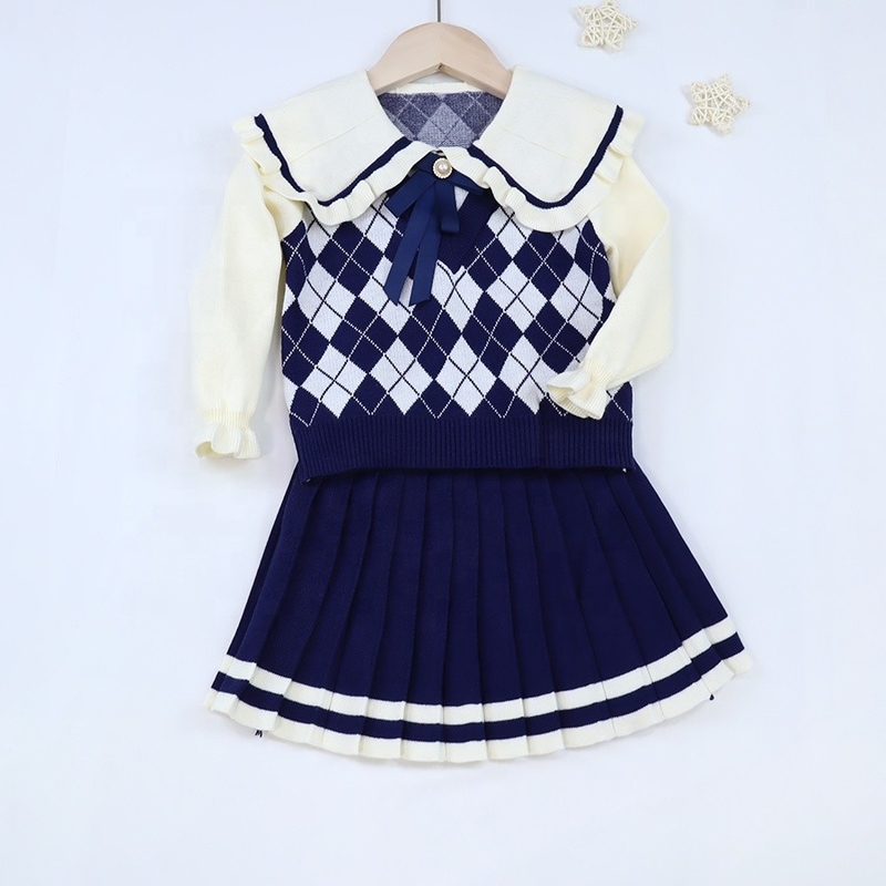 Winter Children Sweater Girls Clothing set Toddler Christmas Dresses Fall kids Girl Baby Sweaters Clothes Dress