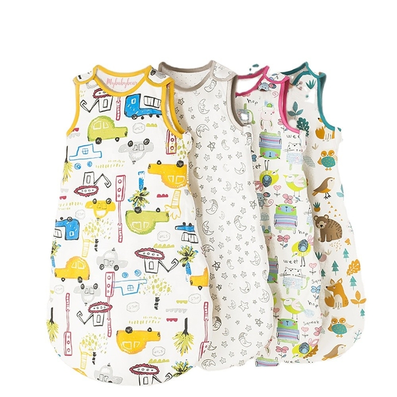 Printing Customized Newborn Baby Sleeping Bag 100% Cotton Baby Sleep Sack